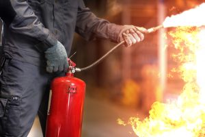 Are there specific guidelines for fire safety in healthcare facilities?